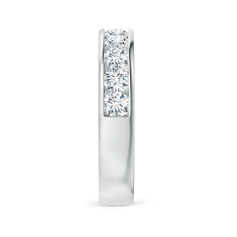 3mm FGVS Lab-Grown Channel-Set Round Diamond Half Eternity Wedding Ring in White Gold side 299