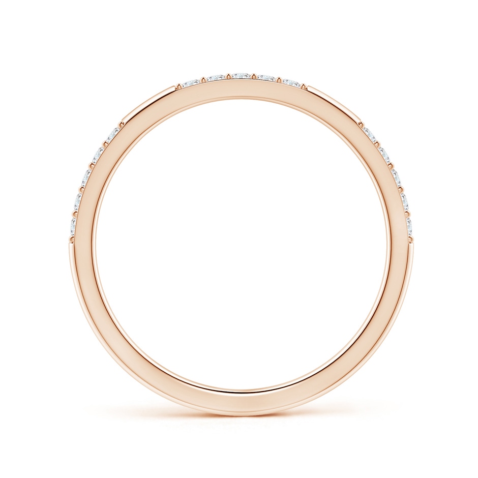1.3mm FGVS Lab-Grown-Prong-Set Semi Eternity Diamond Wedding Ring for Women in Rose Gold side 199