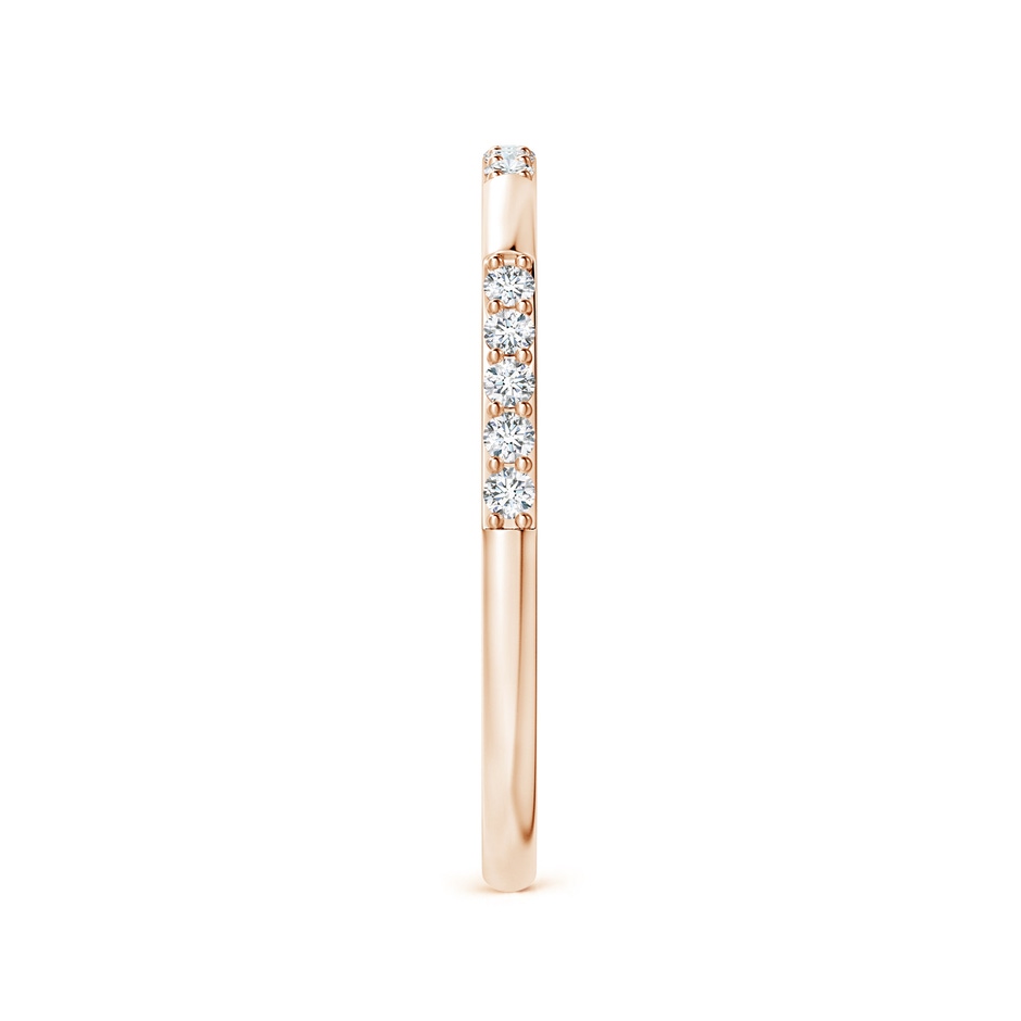 1.3mm FGVS Lab-Grown-Prong-Set Semi Eternity Diamond Wedding Ring for Women in Rose Gold side 299