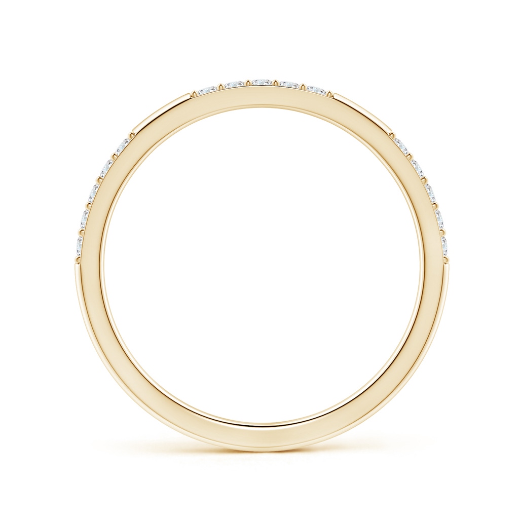 1.3mm FGVS Lab-Grown-Prong-Set Semi Eternity Diamond Wedding Ring for Women in Yellow Gold - side 199