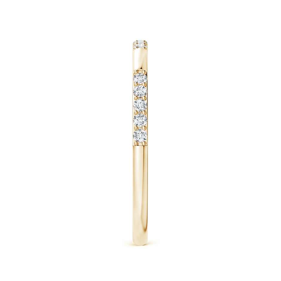 1.3mm FGVS Lab-Grown-Prong-Set Semi Eternity Diamond Wedding Ring for Women in Yellow Gold side 299