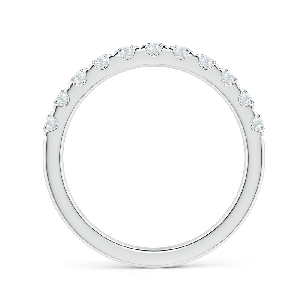 2.5mm FGVS Lab-Grown Classic Split Prong Diamond Half Eternity Wedding Ring in White Gold - side 199