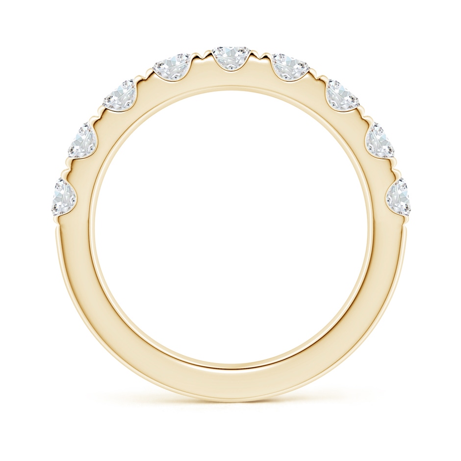 3.5mm FGVS Lab-Grown Classic Split Prong Diamond Half Eternity Wedding Ring in 18K Yellow Gold side 199