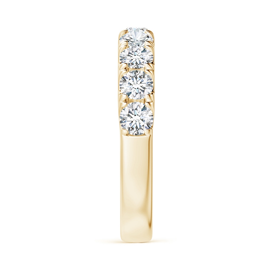 3.5mm FGVS Lab-Grown Classic Split Prong Diamond Half Eternity Wedding Ring in 18K Yellow Gold side 299