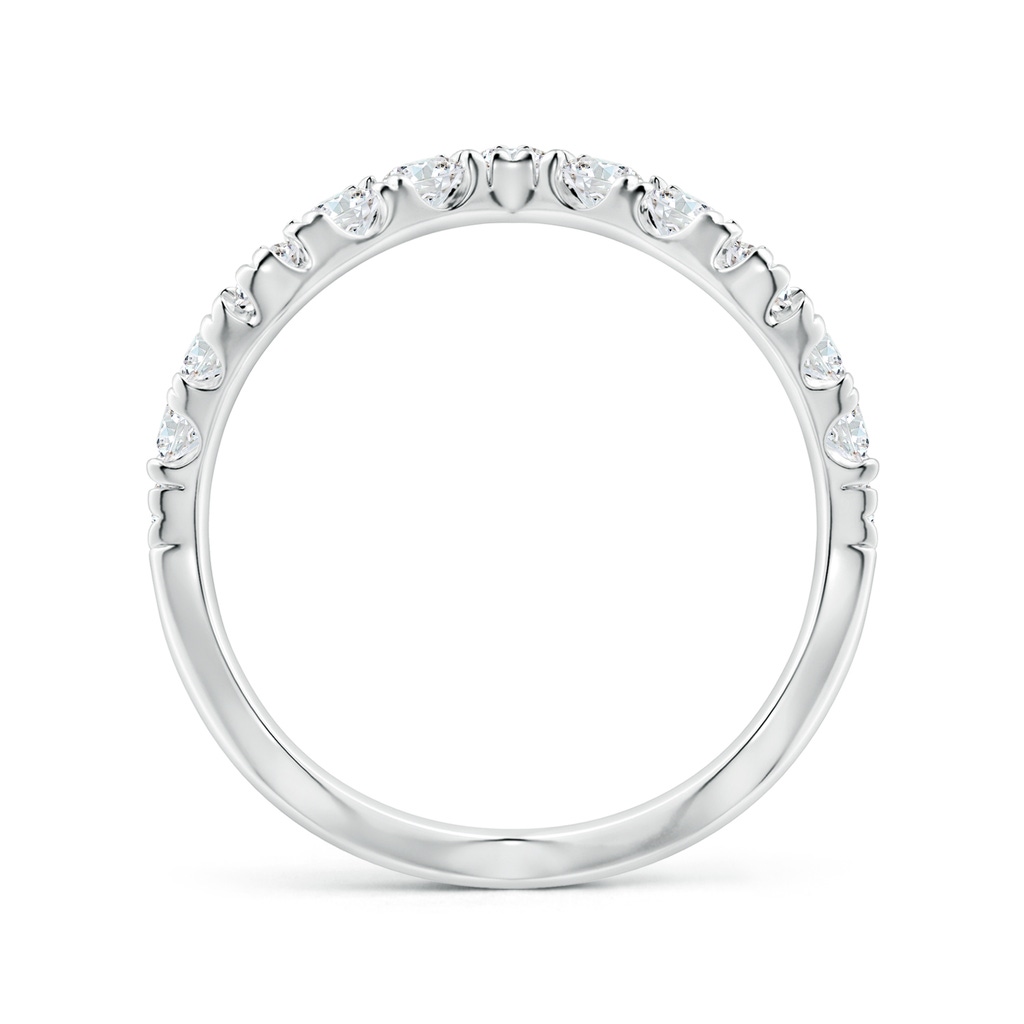 2.4mm FGVS Lab-Grown Classic Round Diamond Zig Zag Ring in White Gold - side 199