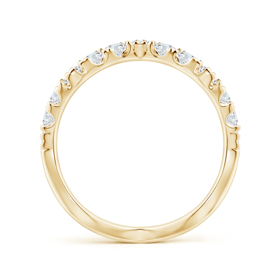 2.4mm FGVS Lab-Grown Classic Round Diamond Zig Zag Ring in Yellow Gold side 199