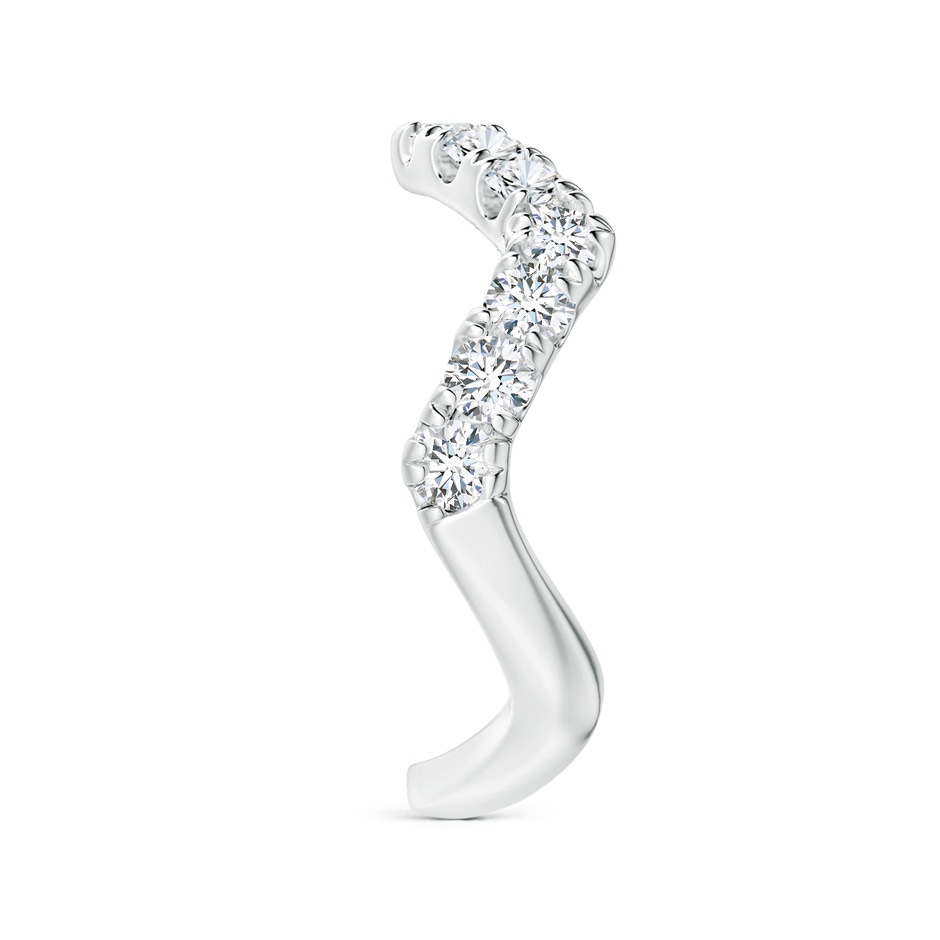 2.7mm FGVS Lab-Grown Classic Round Diamond Zig Zag Ring in White Gold side 299