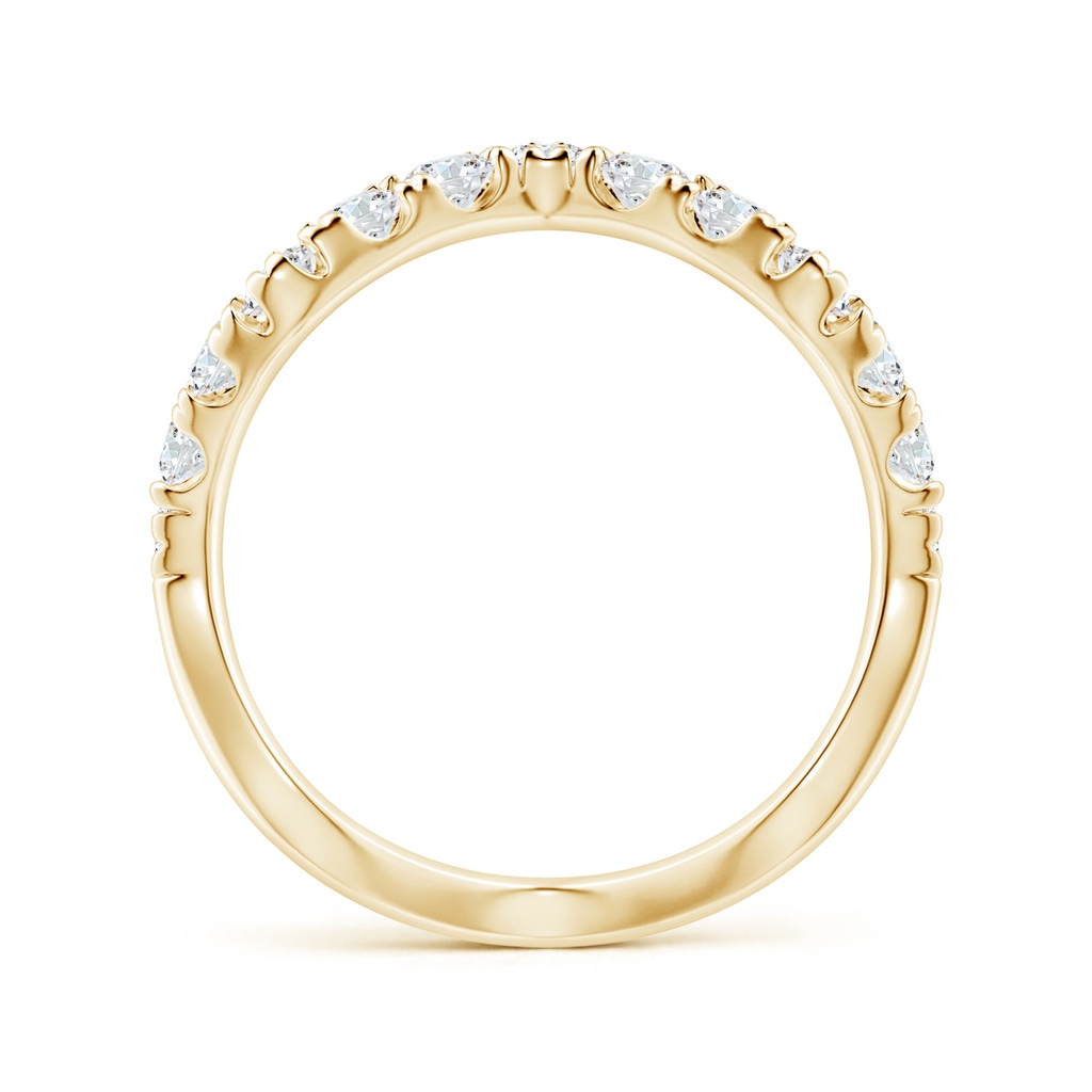 2.7mm FGVS Lab-Grown Classic Round Diamond Zig Zag Ring in Yellow Gold - side 199