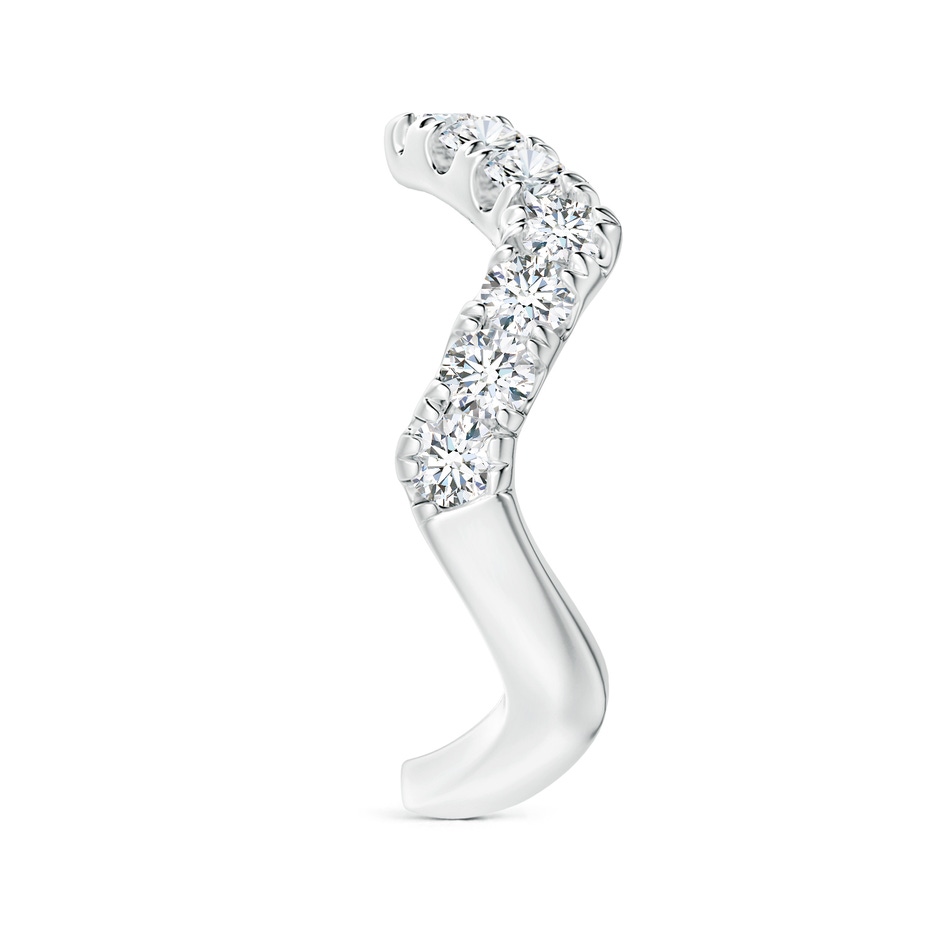 2.9mm FGVS Lab-Grown Classic Round Diamond Zig Zag Ring in 18K White Gold side 299