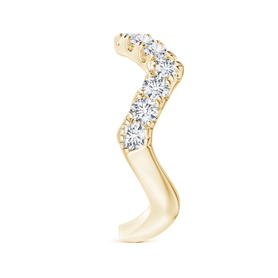 2.9mm FGVS Lab-Grown Classic Round Diamond Zig Zag Ring in 18K Yellow Gold side 299