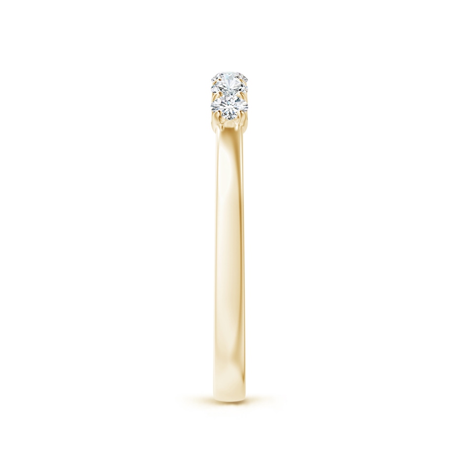 2.3mm FGVS Lab-Grown-Fishtail-Set Diamond Six Stone Wedding Ring in Yellow Gold side 299