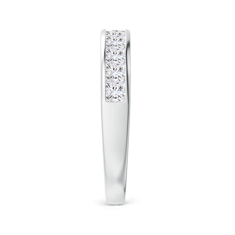 2.5mm FGVS Lab-Grown Channel-Set Princess-Cut Diamond Half Eternity Wedding Ring in White Gold side 299