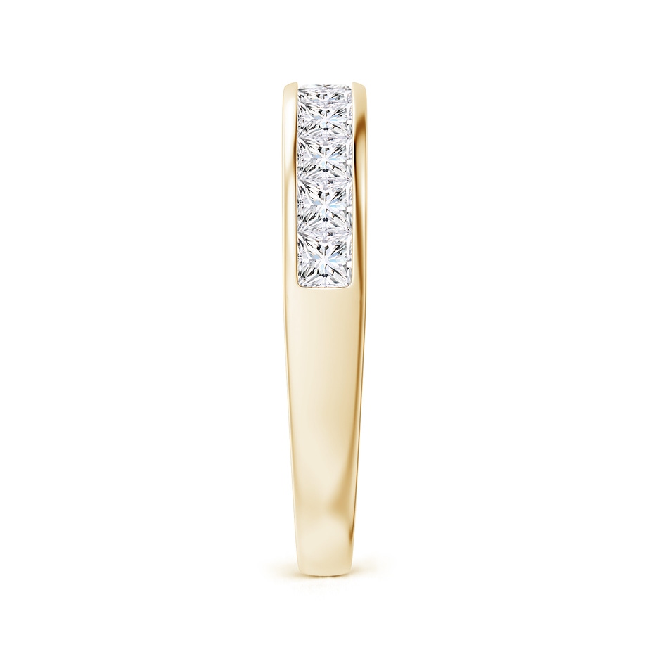 2.5mm FGVS Lab-Grown Channel-Set Princess-Cut Diamond Half Eternity Wedding Ring in Yellow Gold side 299