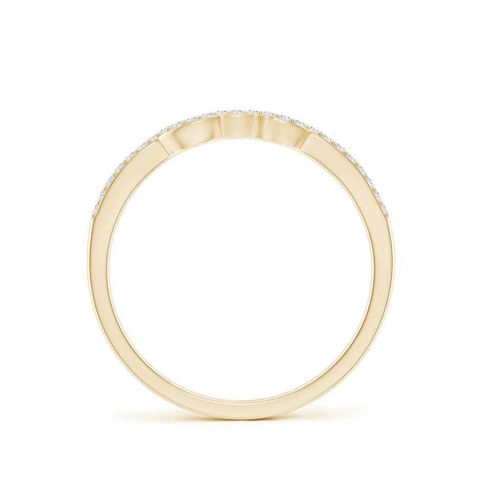 0.9mm FGVS Prong-Set Lab-Grown Diamond Contoured Wedding Ring in Yellow Gold side 199