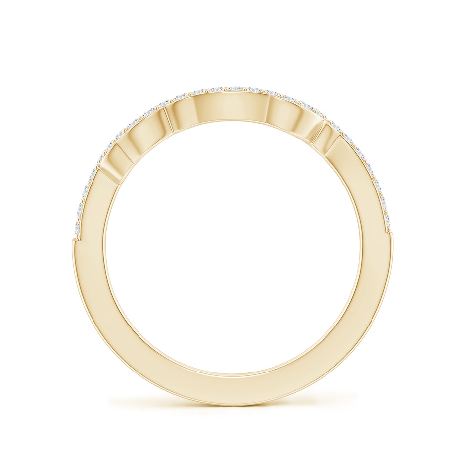 1.25mm FGVS Prong-Set Lab-Grown Diamond Contoured Wedding Ring in 18K Yellow Gold side 199
