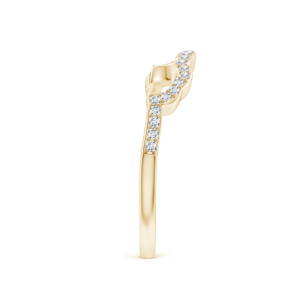 1.25mm FGVS Prong-Set Lab-Grown Diamond Contoured Wedding Ring in 18K Yellow Gold side 299