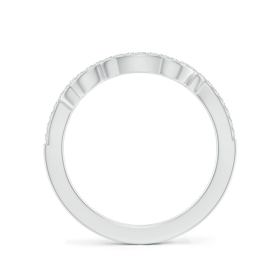 1.25mm FGVS Prong-Set Lab-Grown Diamond Contoured Wedding Ring in White Gold side 199
