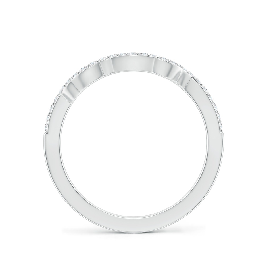 1.2mm FGVS Prong-Set Lab-Grown Diamond Contoured Wedding Ring in 18K White Gold side 199