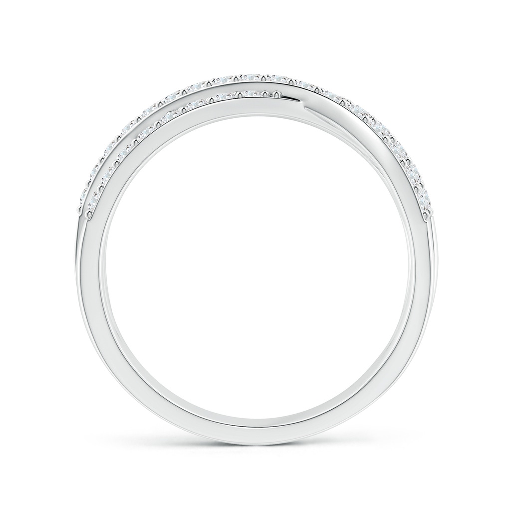 1.55mm FGVS Lab-Grown Entwined Diamond Wrap Ring in White Gold - side 199