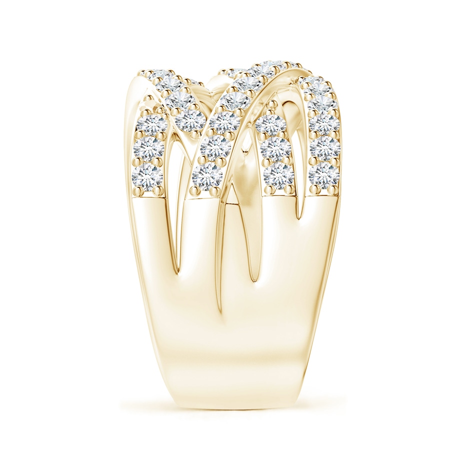 1.9mm FGVS Lab-Grown Entwined Diamond Wrap Ring in 18K Yellow Gold side 299