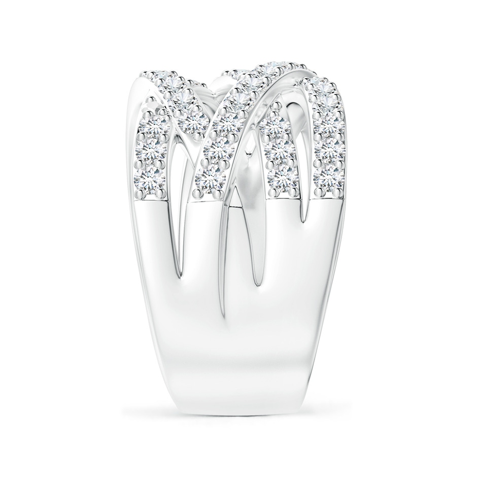 1.9mm FGVS Lab-Grown Entwined Diamond Wrap Ring in White Gold side 299