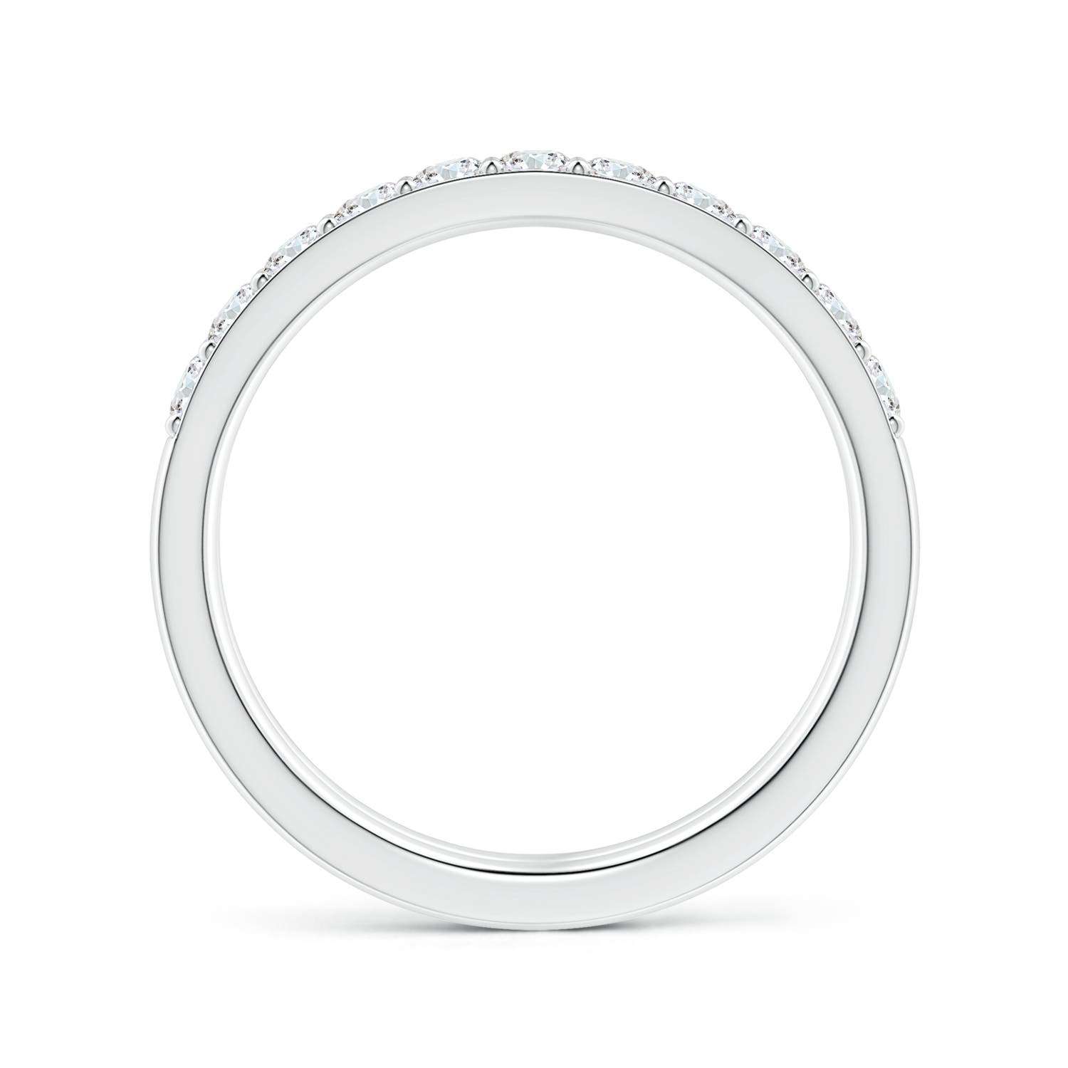 2.25mm FGVS Lab-Grown Prong-Set Diamond Double Ring in 18K White Gold