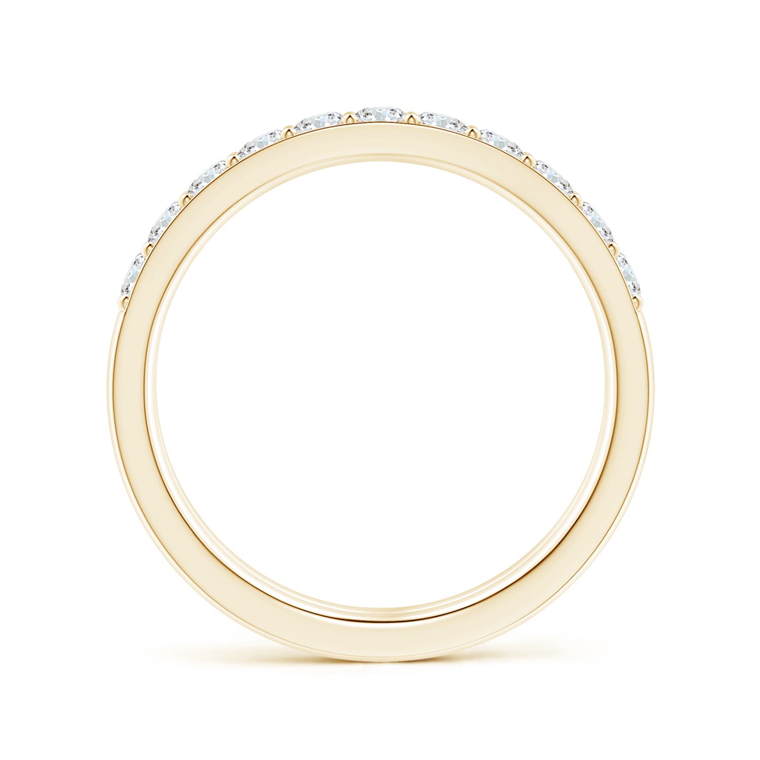 2.25mm FGVS Lab-Grown Prong-Set Diamond Double Ring in 18K Yellow Gold