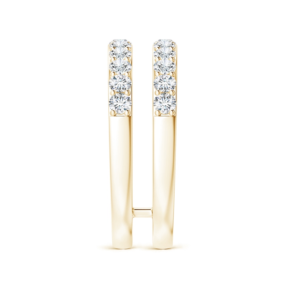 2.25mm FGVS Lab-Grown Prong-Set Diamond Double Ring in Yellow Gold side 299