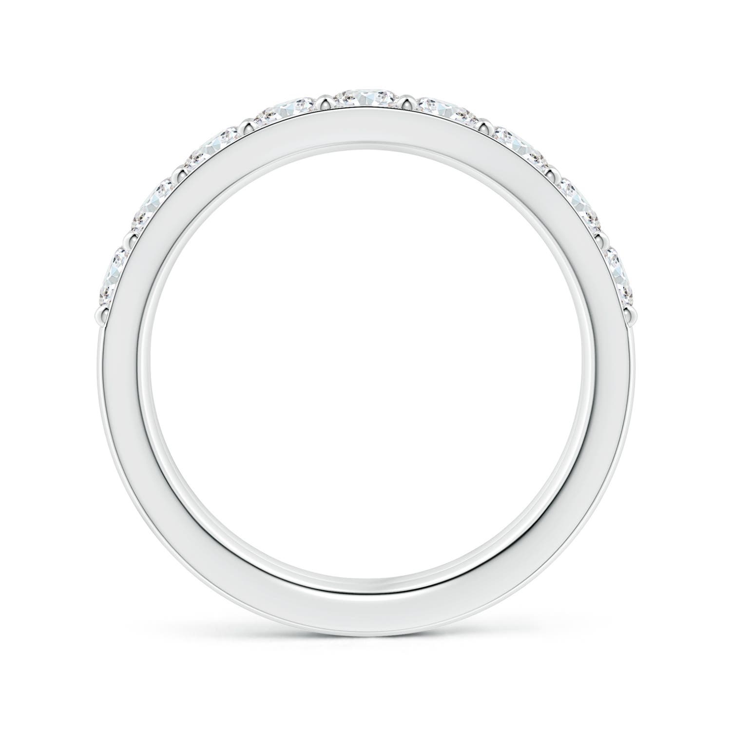 3.1mm FGVS Lab-Grown Prong-Set Diamond Double Ring in 18CT White Gold - side 3