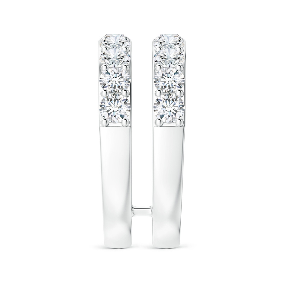 3.1mm FGVS Lab-Grown Prong-Set Diamond Double Ring in White Gold side 299