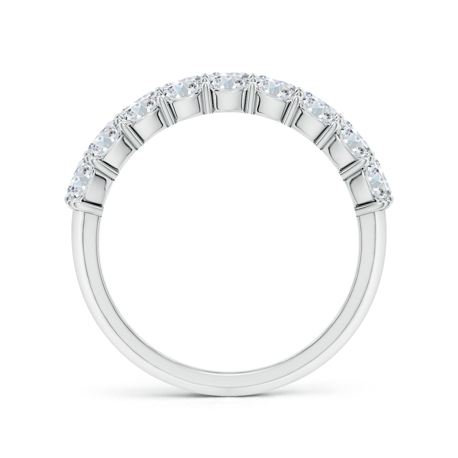 4x3mm FGVS Lab-Grown Emerald-Cut and Oval Diamond Triple Layer Wedding Ring in White Gold side 199