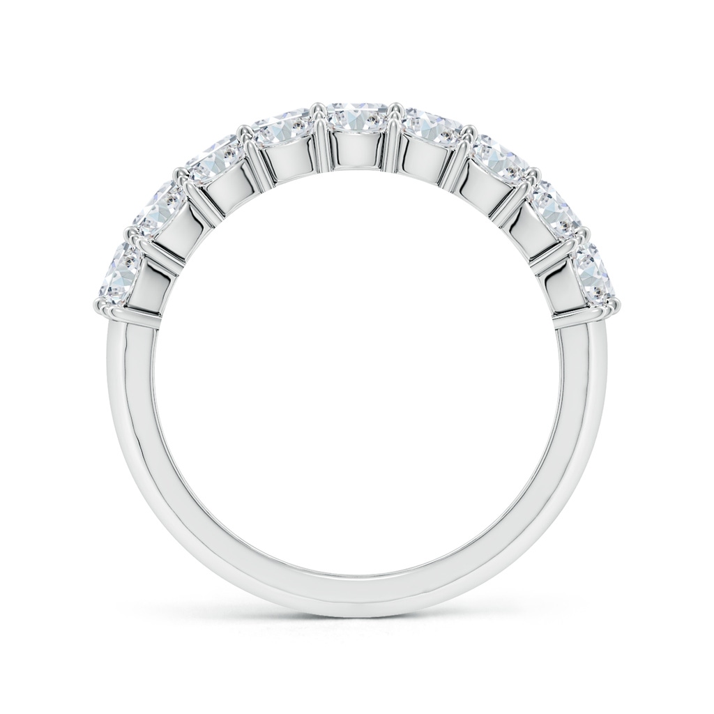 5x3mm FGVS Lab-Grown Emerald-Cut and Oval Diamond Triple Layer Wedding Ring in P950 Platinum - side 199