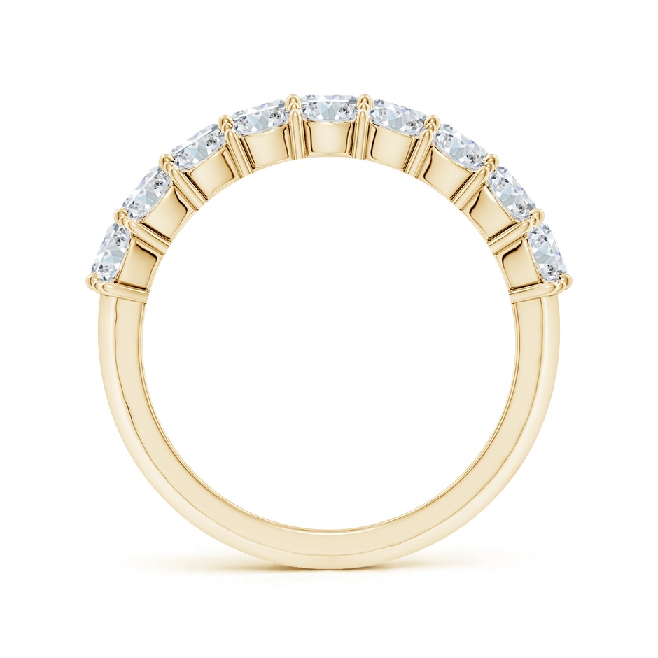 5x3mm FGVS Lab-Grown Emerald-Cut and Oval Diamond Triple Layer Wedding Ring in Yellow Gold side 199
