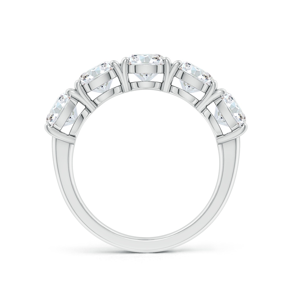 5.9mm FGVS Lab-Grown Round Diamond Five Stone Classic Anniversary Ring in 18K White Gold - side 199