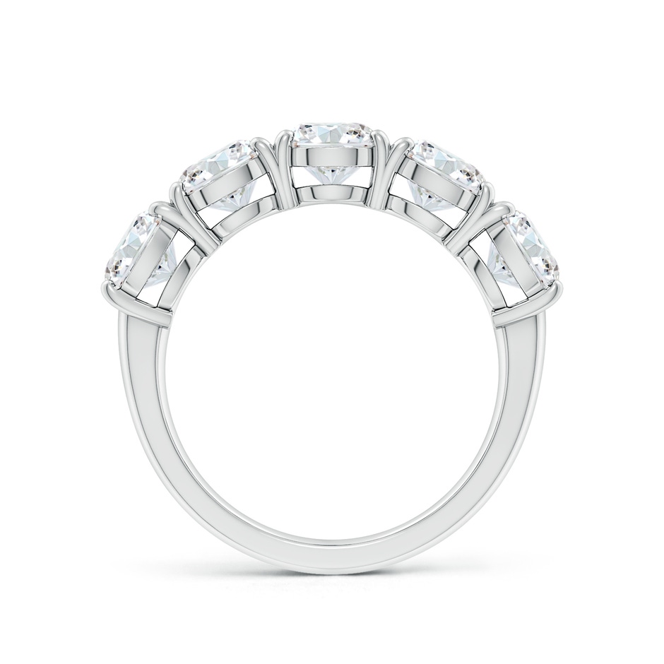 5.9mm FGVS Lab-Grown Round Diamond Five Stone Classic Anniversary Ring in P950 Platinum side 199