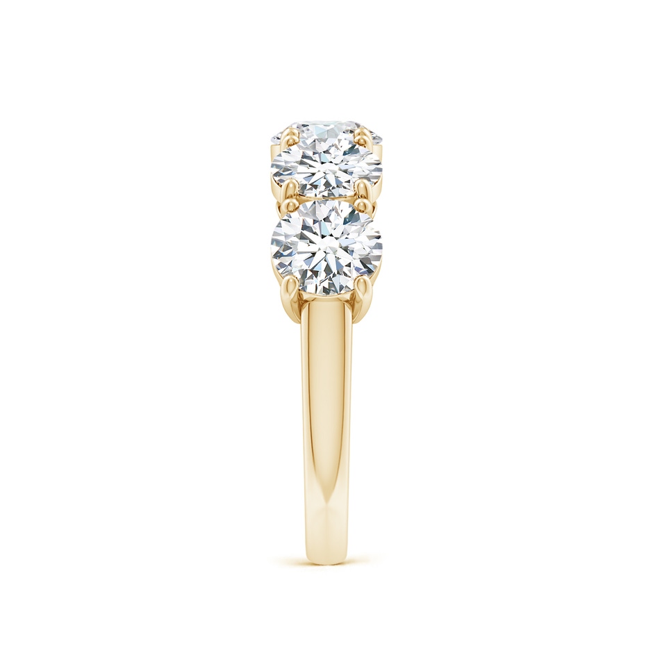 5.9mm FGVS Lab-Grown Round Diamond Five Stone Classic Anniversary Ring in Yellow Gold side 299