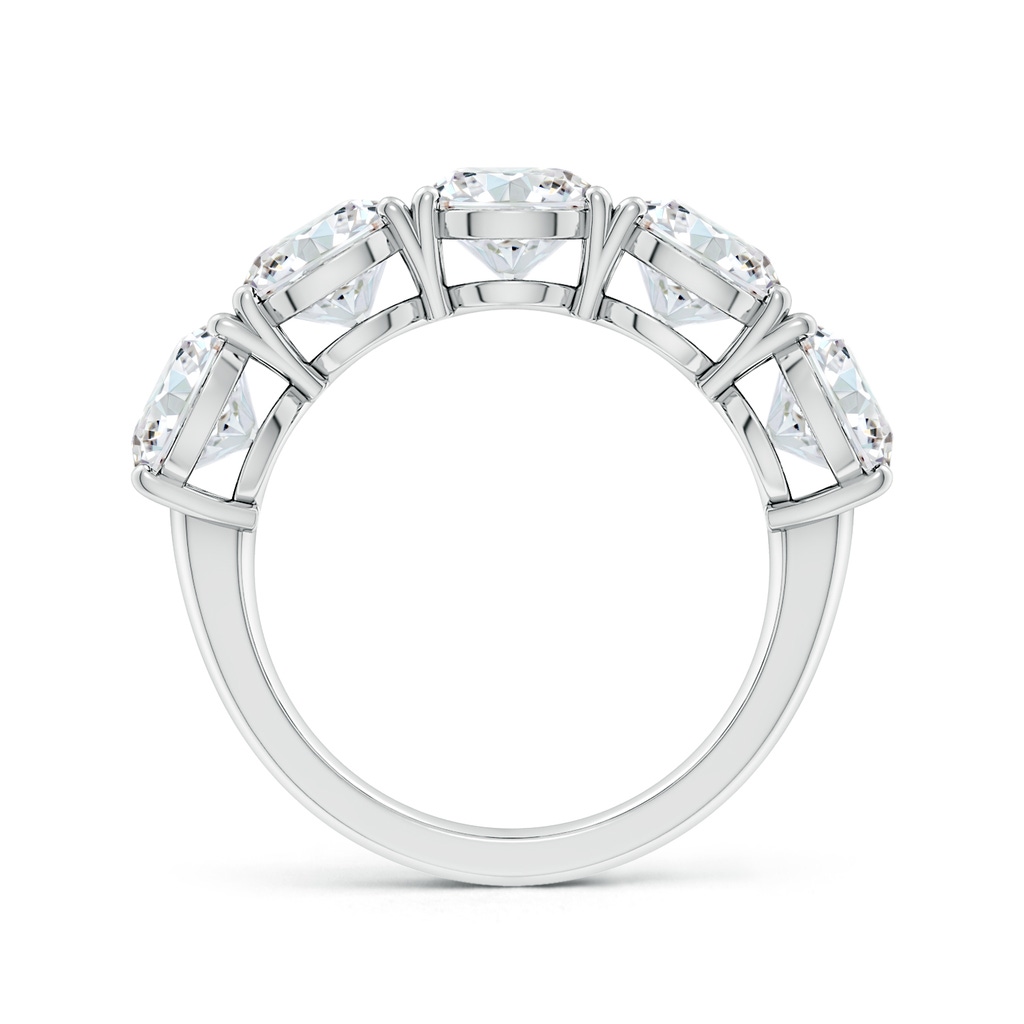 6.5mm FGVS Lab-Grown Round Diamond Five Stone Classic Anniversary Ring in P950 Platinum - side 199