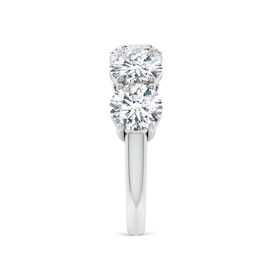 6.5mm FGVS Lab-Grown Round Diamond Five Stone Classic Anniversary Ring in S999 Silver side 299