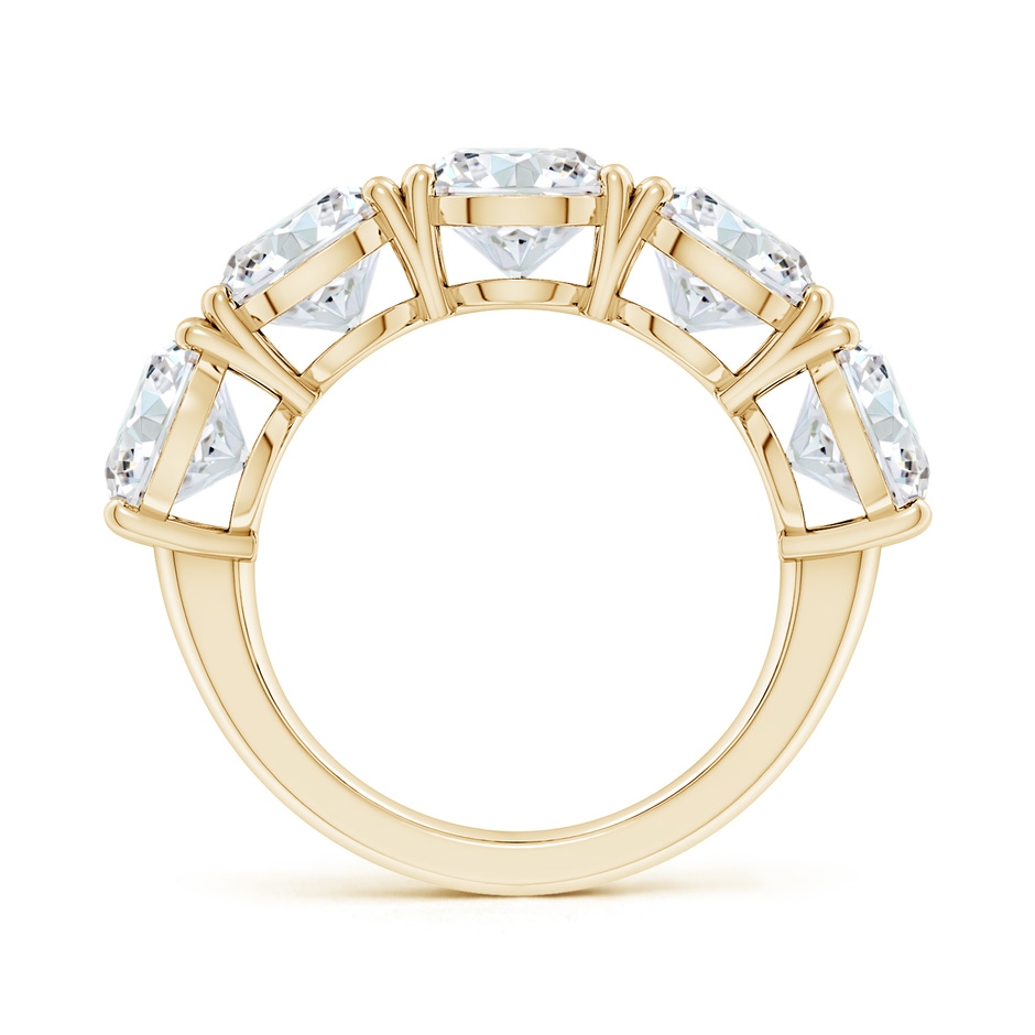 7.4mm FGVS Lab-Grown Round Diamond Five Stone Classic Anniversary Ring in Yellow Gold side 199