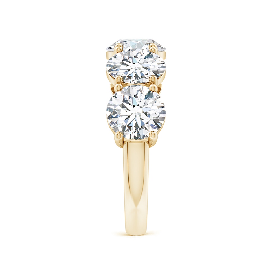 7.4mm FGVS Lab-Grown Round Diamond Five Stone Classic Anniversary Ring in Yellow Gold side 299