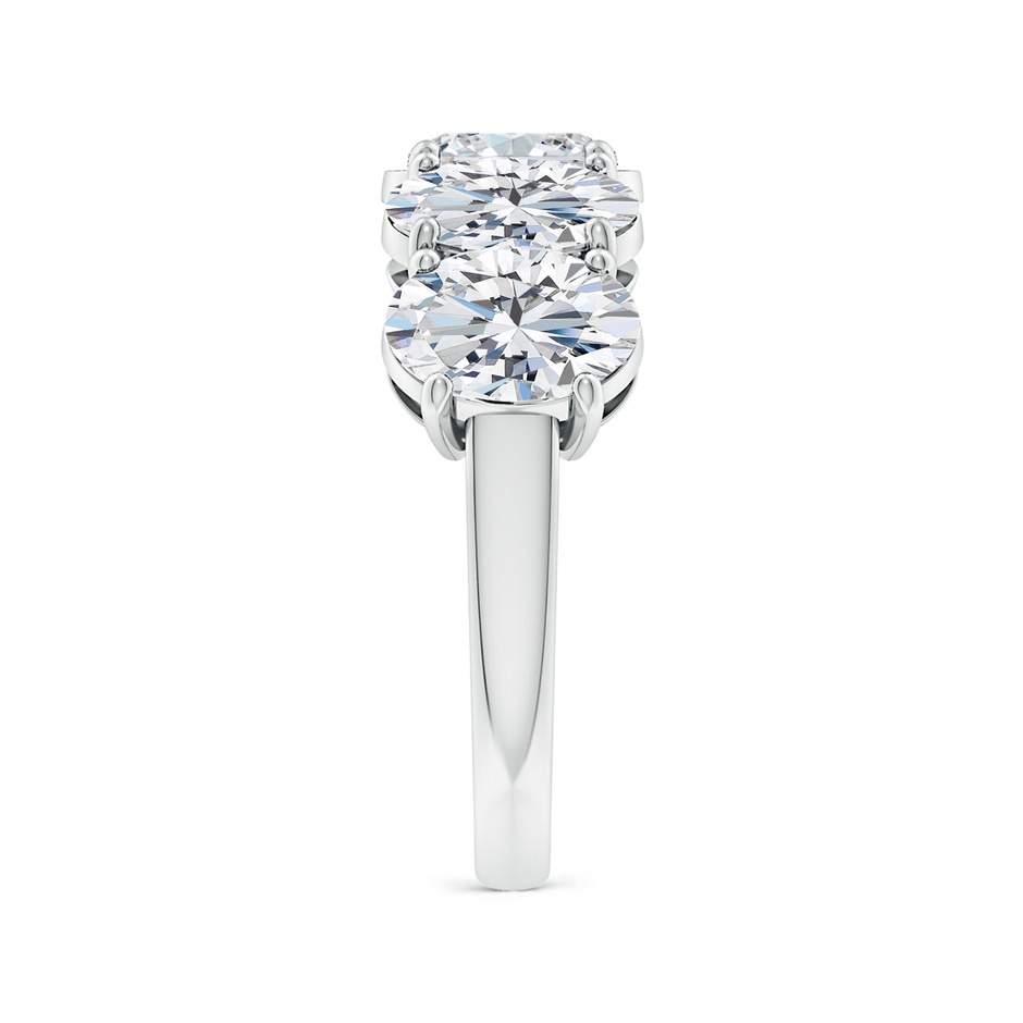 7.7x5.7mm FGVS Lab-Grown Oval Diamond Five Stone Classic Anniversary Ring in White Gold side 299