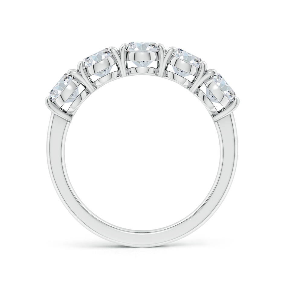 7x5mm FGVS Lab-Grown Oval Diamond Five Stone Classic Anniversary Ring in White Gold side 199