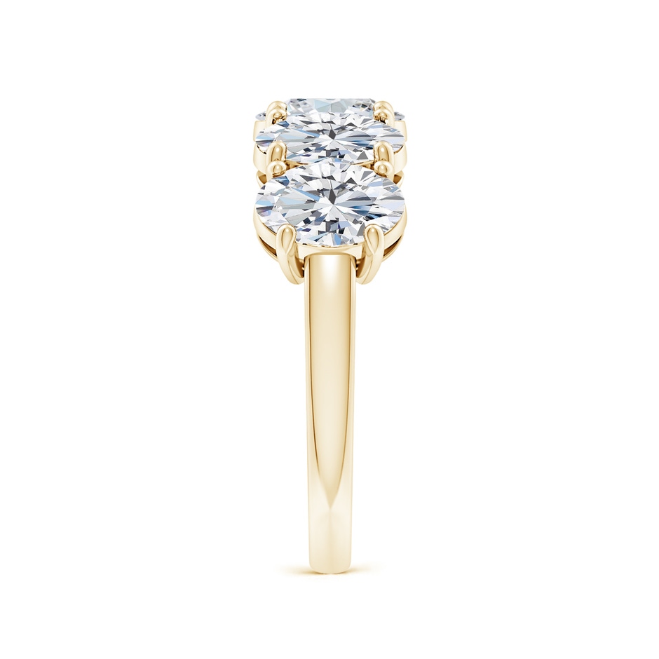 7x5mm FGVS Lab-Grown Oval Diamond Five Stone Classic Anniversary Ring in Yellow Gold side 299