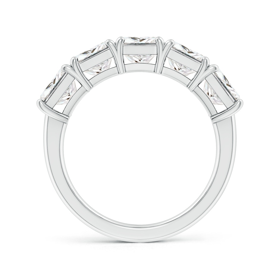 5.5mm FGVS Lab-Grown Princess-Cut Diamond Five Stone Classic Anniversary Band in P950 Platinum side 199