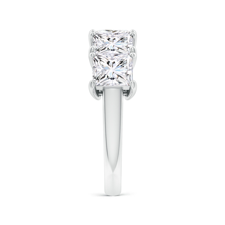 5.5mm FGVS Lab-Grown Princess-Cut Diamond Five Stone Classic Anniversary Band in P950 Platinum side 299