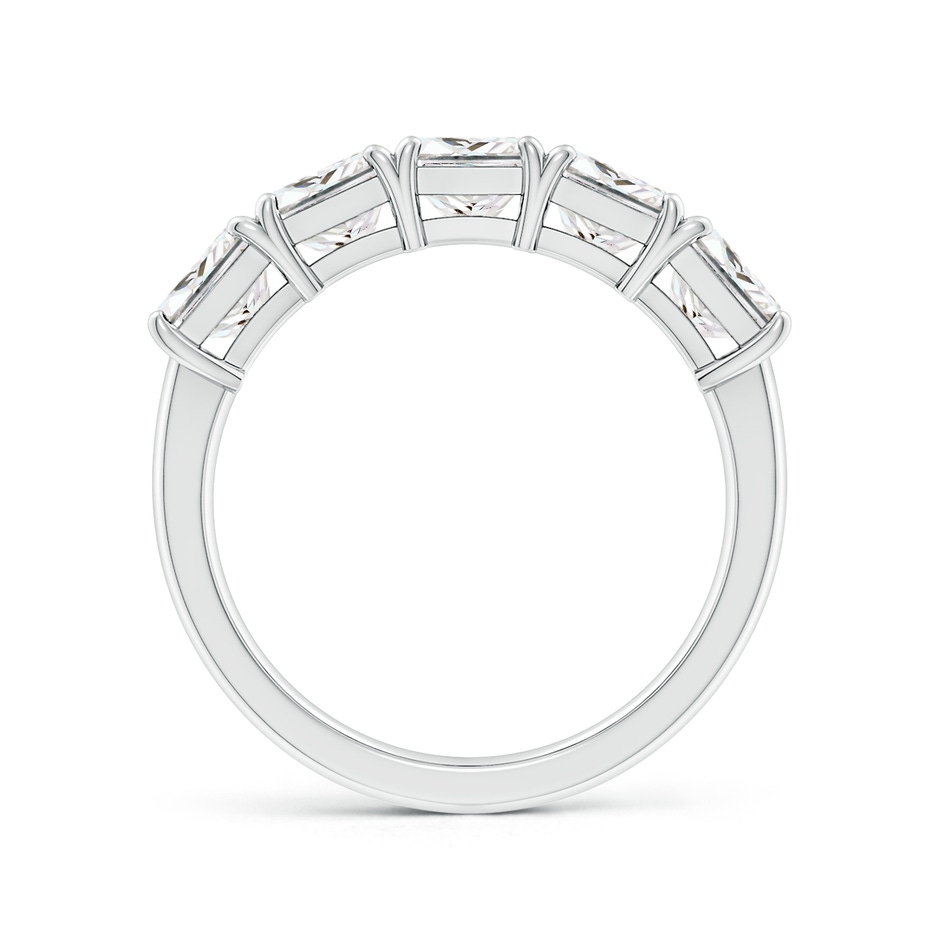 5mm FGVS Lab-Grown Princess-Cut Diamond Five Stone Classic Anniversary Band in P950 Platinum side 199