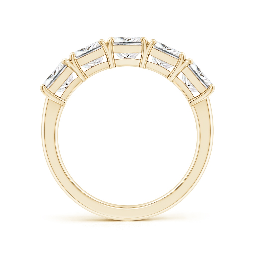 5mm FGVS Lab-Grown Princess-Cut Diamond Five Stone Classic Anniversary Band in Yellow Gold - side 199