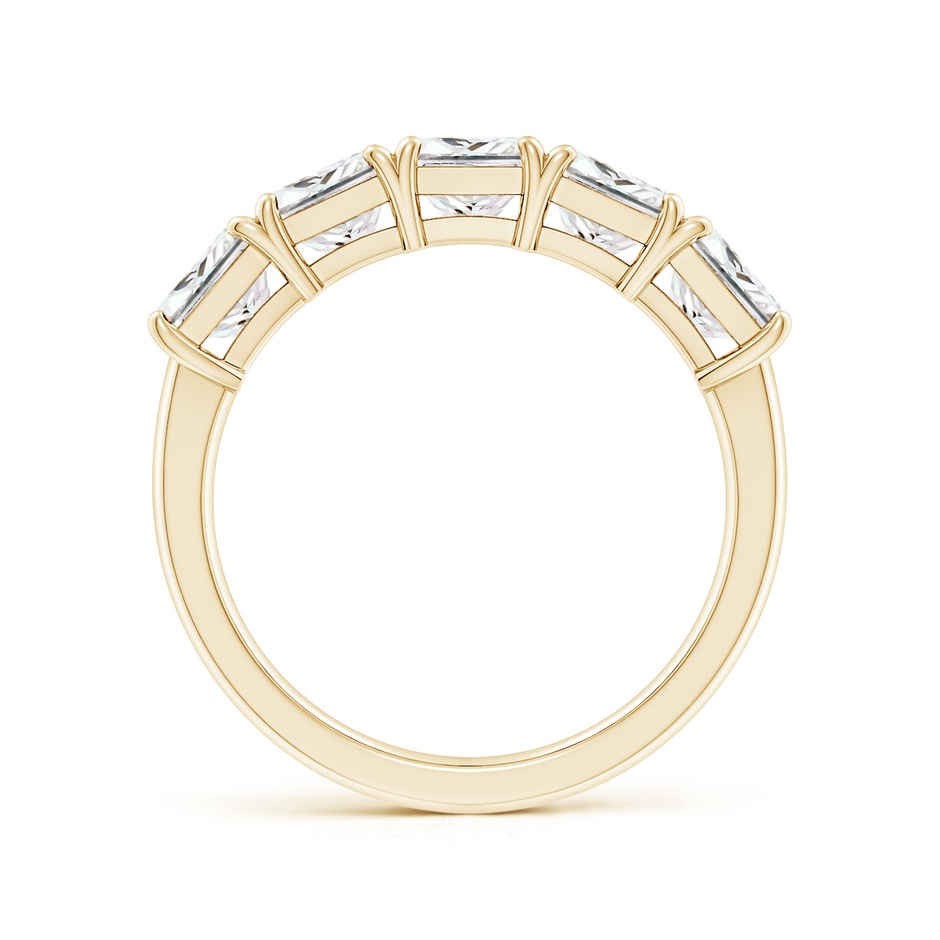 5mm FGVS Lab-Grown Princess-Cut Diamond Five Stone Classic Anniversary Band in Yellow Gold side 199
