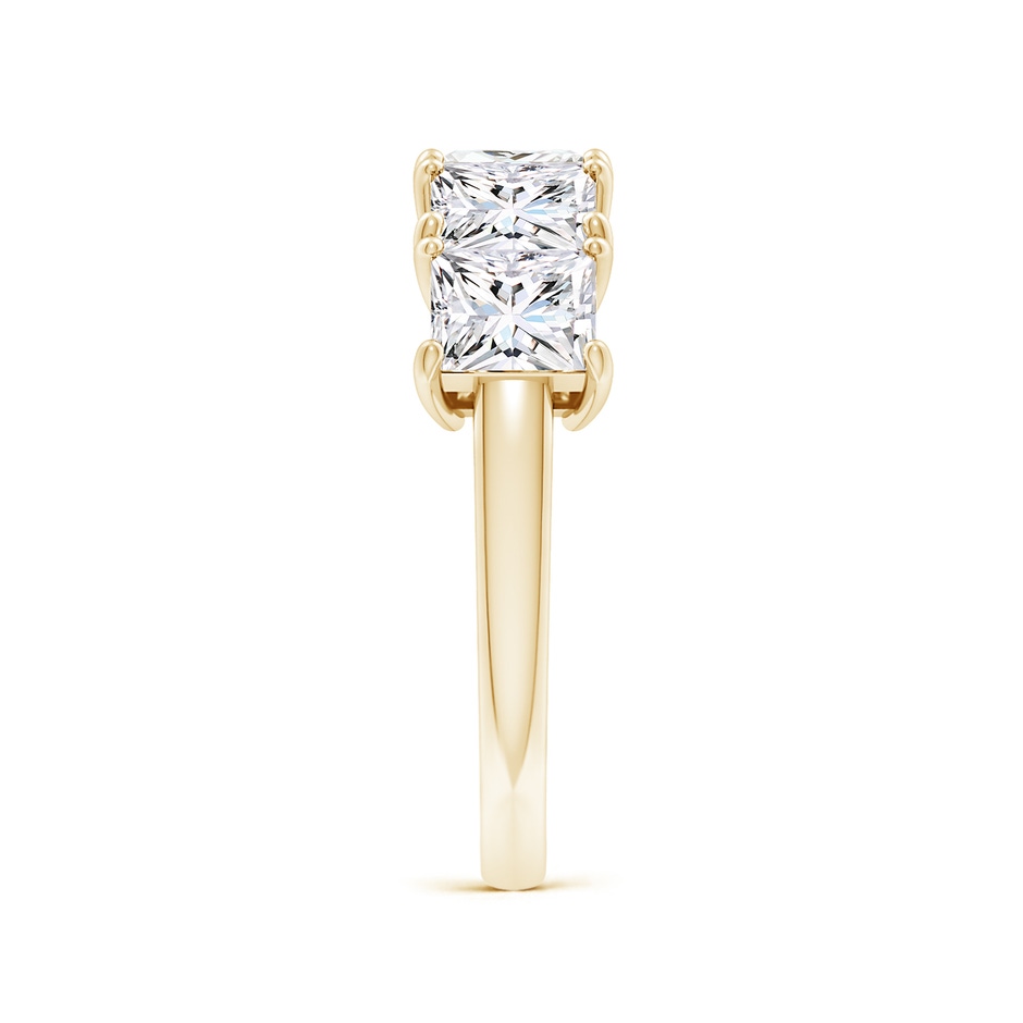 5mm FGVS Lab-Grown Princess-Cut Diamond Five Stone Classic Anniversary Band in Yellow Gold side 299