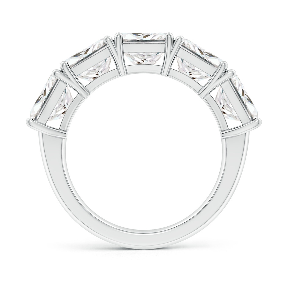 6.5mm FGVS Lab-Grown Princess-Cut Diamond Five Stone Classic Anniversary Band in P950 Platinum side 199